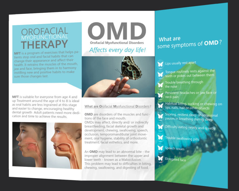 Myofunctional Therapy Trifold Back